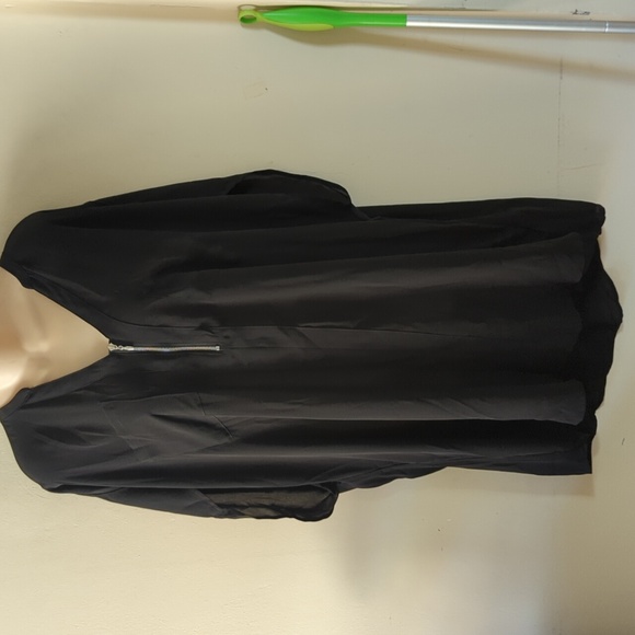 Torrid Georgette Zip-Front Dolman Tunic Blouse 4X - Picture 8 of 16